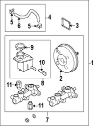 Foto de Depsito del Cilindro Maestro del Freno Original para Kia Rio Kia Rio5 Hyundai Accent Marca KIA Nmero de Parte 585111G000