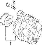 Foto de Alternador Original para Kia Sorento Kia Optima Hyundai Santa Fe Hyundai Sonata Marca KIA Nmero de Parte 373002G600