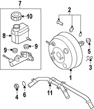 Foto de Depsito del Cilindro Maestro del Freno Original para Kia Sorento 2011 2012 Hyundai Santa Fe 2010 2011 2012 Marca KIA Nmero de Parte 585111U701