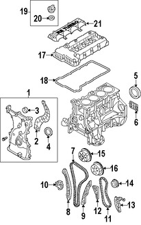 Foto de Sello del cigue�al del motor Original para Kia Hyundai Marca KIA N�mero de Parte 214432G000