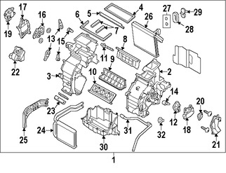 Foto de Actuador Ventanilla de Piso Aire Acondicionado / Calefaccion Original para Kia Sportage Kia K900 Hyundai Veloster Hyundai Accent Hyundai Tucson Marca KIA Parte #971571JAA0