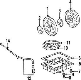 Foto de Convertidor de Torque Original para Kia Sportage 1998 1999 2000 2001 2002 Marca KIA N�mero de Parte 0K01H19100