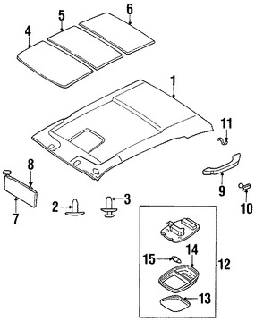 Foto de Barra Interior para agarrarse Original para Kia Sportage 1998 1999 2000 2001 2002 Marca KIA N�mero de Parte 0G03069471A06