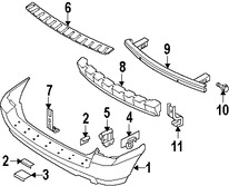 Foto de Tuerca de cubierta de parachoques Original para Kia Sportage Kia Sorento Marca KIA N�mero de Parte 0K55X50223