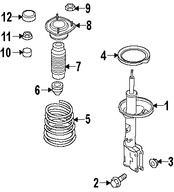 Foto de Muelle Helicoidal Original para Kia Spectra5 2006 2007 2008 2005 2009 Marca KIA N�mero de Parte 553302F130DS