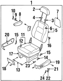 Foto de Motor de Asiento Original para Kia Sedona 2002 2003 2004 2005 Marca KIA N�mero de Parte 0K95A88617