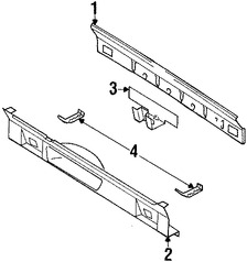 Foto de Panel posterior Original para Kia Sedona 2002 2003 2004 2005 Marca KIA N�mero de Parte 0K55A53871A