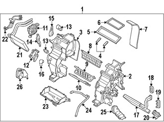 Foto de Actuador Ventanilla de Piso Aire Acondicionado / Calefaccion Original para Kia Rio 2012 2013 2014 2015 2016 2017 Marca KIA N�mero de Parte 971541W000