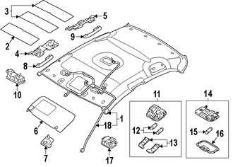 Foto de Barra Interior para agarrarse Original para Kia Rio 2012 2013 2014 2015 2016 2017 Marca KIA N�mero de Parte 853401W101HCS