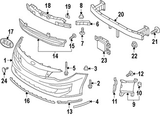 Foto de Tuerca de cubierta de parachoques Original para Kia Optima Kia Cadenza Marca KIA N�mero de Parte 866992T000