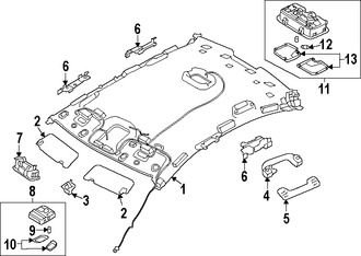 Foto de Luz de mapa Original para Kia Cadenza 2014 2015 2016 Marca KIA N�mero de Parte 928003R003AYK