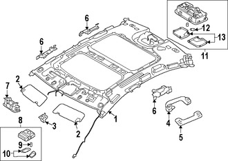 Foto de Luz de mapa Original para Kia Cadenza 2014 2015 2016 Marca KIA N�mero de Parte 928003R013AYK