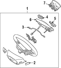 Foto de Interruptor Control de Crucero Original para Kia Soul 2010 2011 Marca KIA N�mero de Parte 964402K000AE2