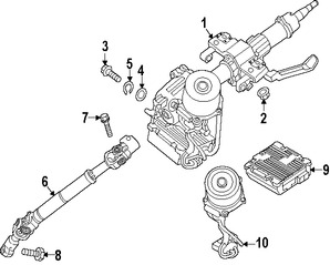 Foto de Columna de Direccion Original para Kia Soul 2014 2015 2016 Marca KIA N�mero de Parte 56310B2000
