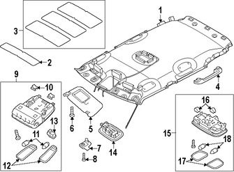 Foto de Luz de mapa Original para Kia Soul 2014 2015 2016 2017 Marca KIA N�mero de Parte 928923S000BF3