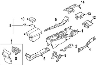 Foto de Ducto de Aire del Panel de Instrumentos Original para Kia K900 2016 Marca KIA N�mero de Parte 970203T000