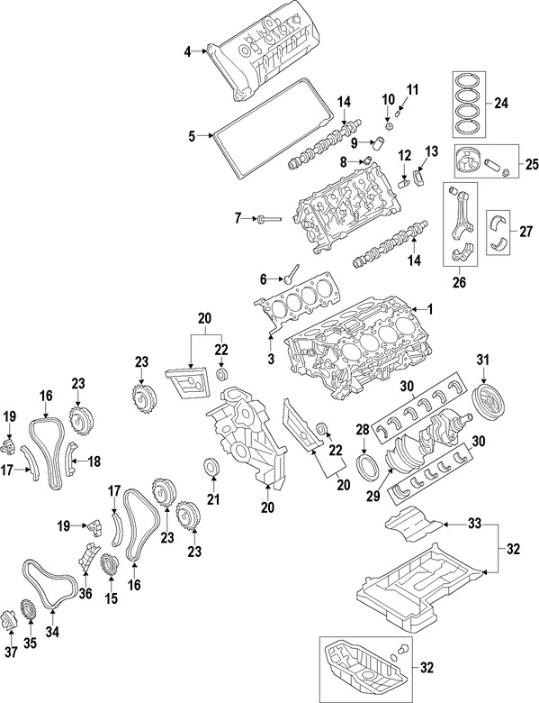 Foto de Rodamiento principal del Cigueal Original para Hyundai Genesis Hyundai Equus Kia K900 Marca KIA Nmero de Parte 210203F331