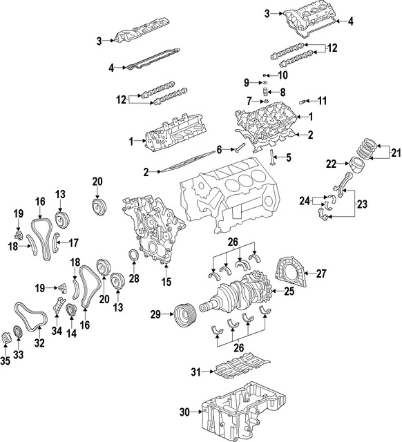 Foto de Juego Completo Empacaduras del Motor Original para Hyundai Santa Fe Hyundai Azera Kia Cadenza Kia Sorento Marca KIA Nmero de Parte 209103CP01