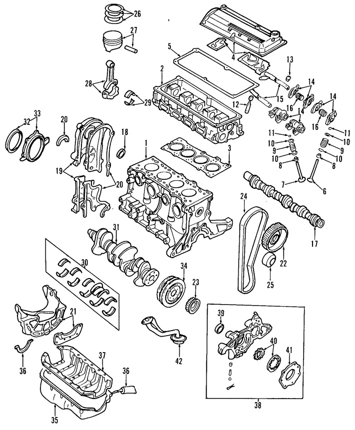 Foto de Empacadura de C�rter Original para Kia Sephia 1995 1994 1996 1997 Marca KIA N�mero de Parte MB54110427
