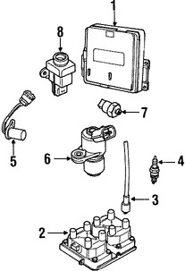 Foto de Interruptor de Inercia de Bomba de Combustible Original para Land Rover Discovery Land Rover Defender 90 Land Rover Range Rover Land Rover Freelander Marca LAND ROVER Parte #WQT100030L