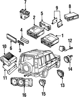 Foto de Unidad de Control de Radio Original para Land Rover Discovery 1999 2000 2001 Marca LAND ROVER Nmero de Parte XQD101350