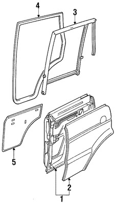 Foto de Panel externo de puerta Original para Land Rover Discovery 1999 2000 2001 2002 2003 2004 Marca LAND ROVER N�mero de Parte BFA700110