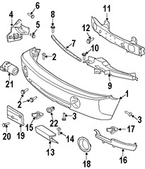Foto de Tornillo del soporte de la placa Original para Land Rover Range Rover Land Rover Range Rover Sport Land Rover Marca LAND ROVER N�mero de Parte DYP000040