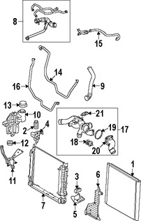 Foto de Manguera de Rebose Refrigerante de Motor Original para Land Rover Range Rover 2006 2007 2008 2009 Marca LAND ROVER N�mero de Parte PCH502331