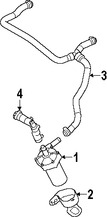 Foto de Manguera de Refrigerante Original para Land Rover Range Rover Marca LAND ROVER N�mero de Parte PCH501820