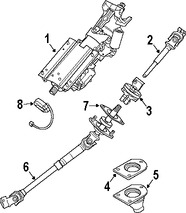 Foto de Cardn de Eje de Columna Direccin Original para Land Rover Range Rover Marca LAND ROVER Nmero de Parte QLD500050