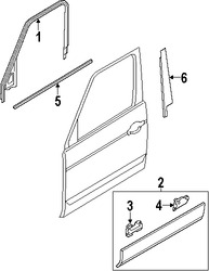 Foto de Protector contra Intemperie Cristal de Puerta Original para Land Rover Range Rover Marca LAND ROVER Nmero de Parte CGE500700