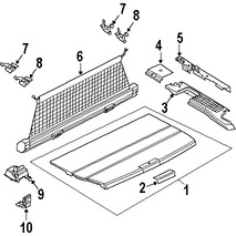 Foto de Panel de maletero Original para Land Rover Range Rover Marca LAND ROVER N�mero de Parte EQA500021VAE