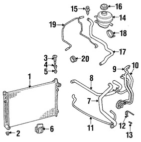 Foto de Tapa del Tanque de recuperacin de Refrigerante Original para Land Rover Freelander Land Rover LR3 Land Rover Range Rover Land Rover Range Rover Sport Marca LAND ROVER Parte #PCD500030