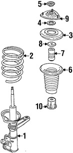 Foto de Puntal de suspensin Original para Land Rover Freelander 2003 2004 2005 Marca LAND ROVER Nmero de Parte RSC000040