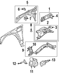 Foto de Protector del Guardafangos Original para Land Rover LR3 Land Rover Range Rover Sport Land Rover Marca LAND ROVER Nmero de Parte LR079813