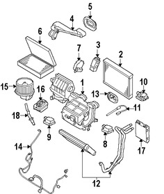 Foto de Mando de la Compuerta Mezcladora Original para Land Rover  Land Rover Range Rover Sport Marca LAND ROVER Nmero de Parte LR041274