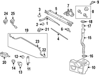 Foto de Varillas de Limpiaparabrisas Original para Land Rover  Land Rover LR3 Land Rover Range Rover Sport Marca LAND ROVER Nmero de Parte LR038348