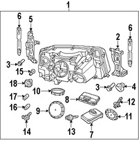 Foto de Bombilla de luz de estacionamiento / cruce Original para Land Rover Range Rover Sport Land Rover Range Rover Marca LAND ROVER N�mero de Parte XZQ500030