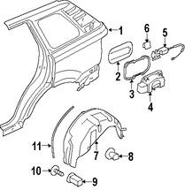 Foto de Panel Lateral Trasero Original para Land Rover Range Rover Sport Marca LAND ROVER Nmero de Parte ALA790080