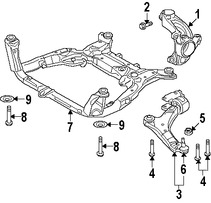 Foto de Brazo de Control de suspensi�n Original para Land Rover LR2 Marca LAND ROVER N�mero de Parte LR007206