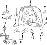 Foto de Bombilla de luz de freno Original para Land Rover LR2 2008 2009 2010 2011 2012 Marca LAND ROVER Nmero de Parte LR000862
