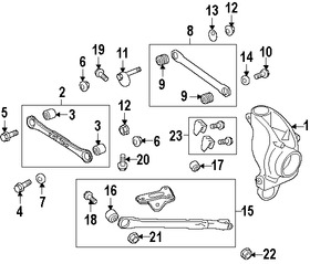 Foto de Brazo de Control Lateral Original para Land Rover  2012 2013 2014 2015 2016 2017 Marca LAND ROVER N�mero de Parte LR002576
