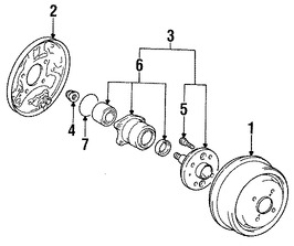 Foto de Tuerca de Eje Original para Toyota Camry Toyota Corolla Marca LEXUS Nmero de Parte 90177A0005