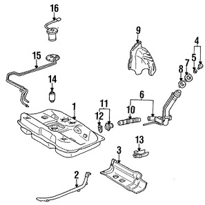 Foto de Unidad Emisora del Tanque de Combustible Original para Toyota Camry Lexus ES250 Marca LEXUS Nmero de Parte 8332039785
