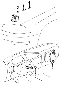 Foto de Interruptor Control de Crucero Original para Lexus Toyota Marca LEXUS N�mero de Parte 8463006010