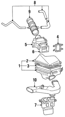Foto de Sensor de flujo de masa de aire Original para Toyota Camry 1992 1993 Lexus ES300 1992 1993 Marca LEXUS Nmero de Parte 2225062040