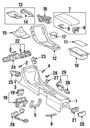 Foto de Interruptor de la Unidad de Control de Traccin Original para Lexus SC300 Lexus SC400 Marca LEXUS Nmero de Parte 8498824020