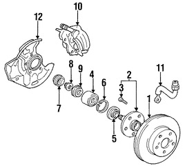 Foto de Rodaje de Rueda Original para Lexus Toyota Marca LEXUS Nmero de Parte 909036300677