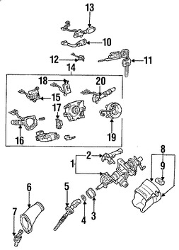 Foto de Card�n de Eje de Columna Direcci�n Original para Lexus GS300 Lexus IS300 Marca LEXUS N�mero de Parte 4520922020