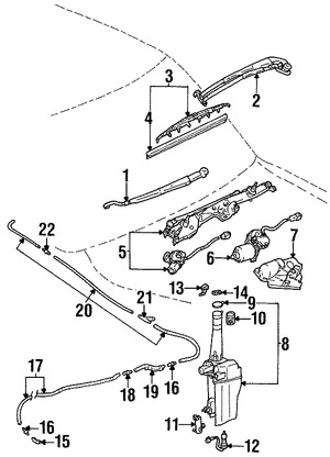Foto de Tapa de Depsito de Lquido Limpiaparabrisas Original para Toyota  Lexus Scion Marca LEXUS Nmero de Parte 8531616070